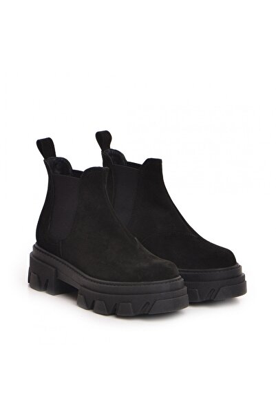 Vanilla Days Ghete urbane din piele întoarsă - Negre