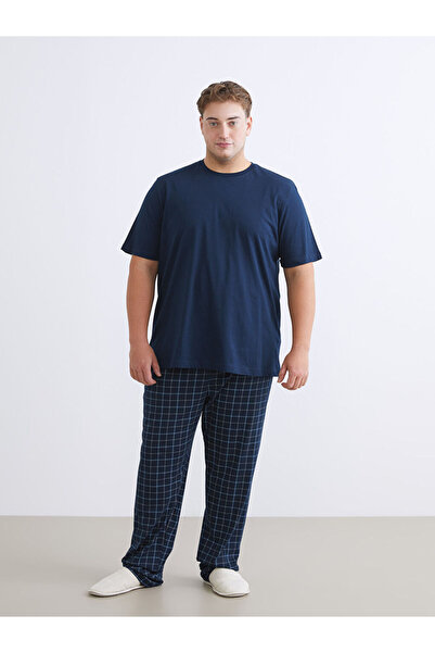 LC Waikiki Create Your Style from Uzg Store |   Plus Size Basic Combed Cotton Men's T-Shirt