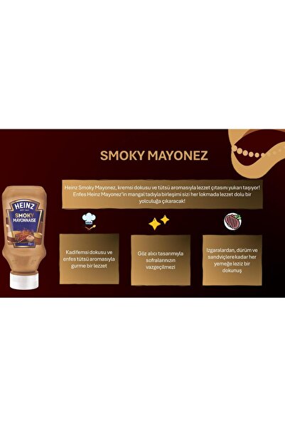 Heinz Gurme Mayonez Seti 4'lü (Chipotle, Smoky, Trüflü, Pesto)