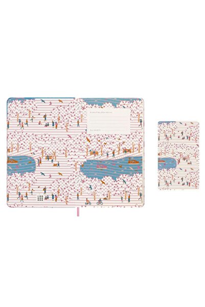 Moleskine Limited Edition Sakura Striped Notebook 13X21 Bicycle