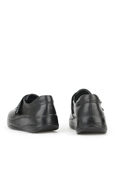 Ziya , Women's Genuine Leather Comfort Shoes 15355Z2417 Black