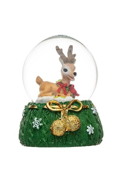 OEM Glob de zăpadă decorativ de Crăciun cu reni 6 cm