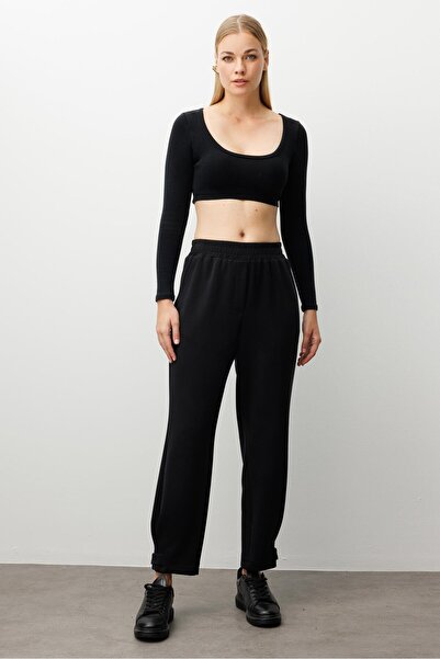 Moda İlgi Modailgi Beli Lastikli Yandan Cepli Paçası Apolet Ve Pile Detaylı Ö...