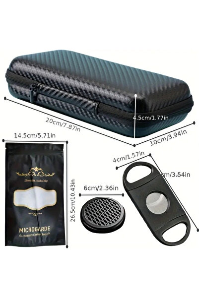 Gemma Travel humidor 8 8-pack - complete hardshell set + cutter