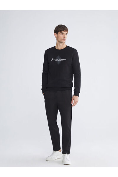 LC Waikiki Men's Black Standard Fit Trousers