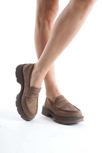 luuq shoes CARİEL Жіночі лофери з натуральної шкіри