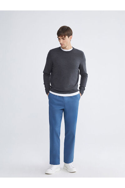 LC Waikiki Ανδρικό παντελόνι μπλε βασικό στυλ