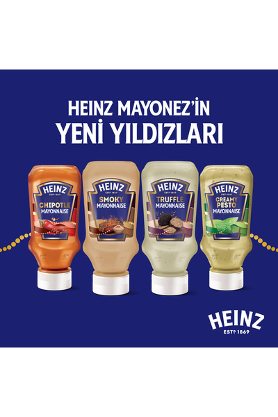 Heinz Gurme Mayonez Ailesi 4'lü Set ( Chipotle - Smoky - Trüflü - Pesto )