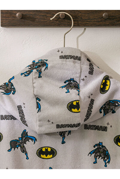 LC Waikiki Gray Printed Boy's Bathrobe