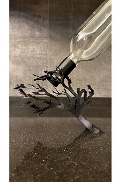 VER SİPARİŞİ SEVİLİYORSUN Dekoratif Ağaç Tasarımlı Denge Şaraplık – Modern Şa...