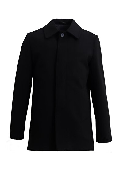 Uki SİYAH Kaşe Kaban