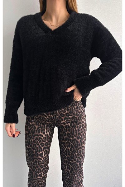 fujya V-Neck Basic Soft Knit Sweater
