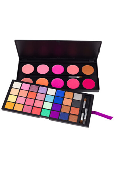 coastal scents ظلال العيون وأحمر الخدود المزدوج 42 لونًا، لامع