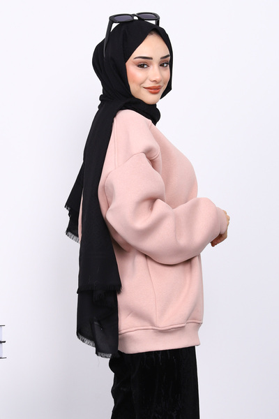 İmajButik Πουλόβερ με λαιμόκοψη τριών κλωστών