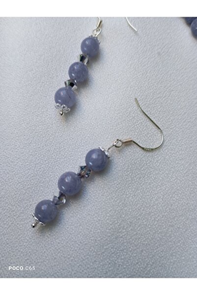 OEM Special jewelry set 925 Silver and Angelite stones