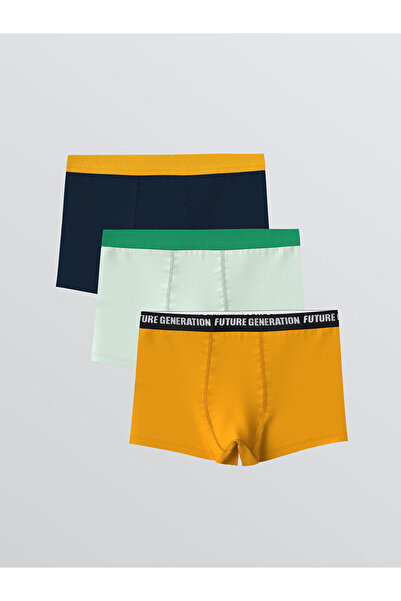 LC Waikiki Mixed Basic Boys' Boxer 3-Pack