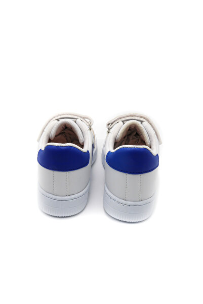 KU&PA SHOES Ramba Mavi Kids Children's Unisex Sneaker Leather-Look Casual Sports Shoes Lace-Up Velcro Kp-4004