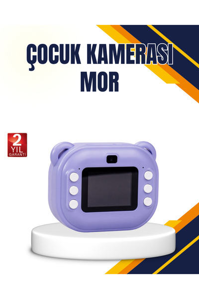 18 Efektli Şipşak Kamera – Oyunlu, Müzik Çalarlı ve Anında Baskı Özellikli