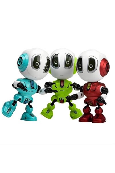 KentOyuncaK Tiny Robot Sound Repetition Die-Cast Toy - Green