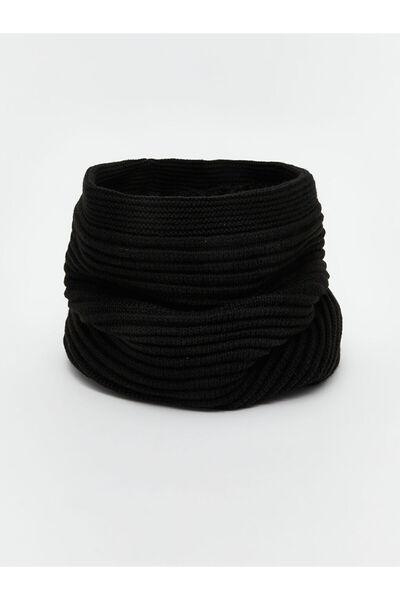 LC Waikiki Black Basic Men's Neck Collar