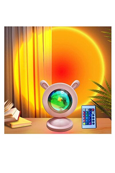 Generic SYOSI Sunset Lamp Sunlight Projection Lamp 7W 16 Colors, USB UFO Sun Lamp, LED Light Night Lights P