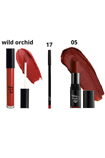 eif مجموعة الشفاة وايلد اورتشيد المميزة - روج سائل WILD ORCHID -روج جاف -05 -...