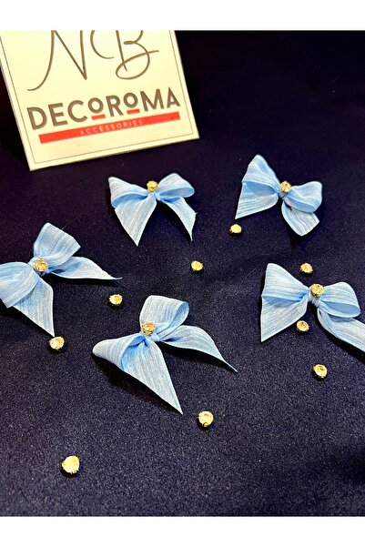 Nb Decoroma Crystal Stone Premium Bow 20 Pieces | Gift Package & Baby/Engagement Decoration