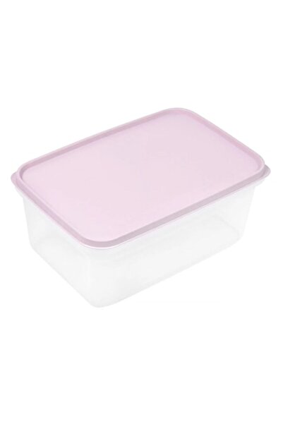 OEM Transparent food container, powder pink, 4.5 L