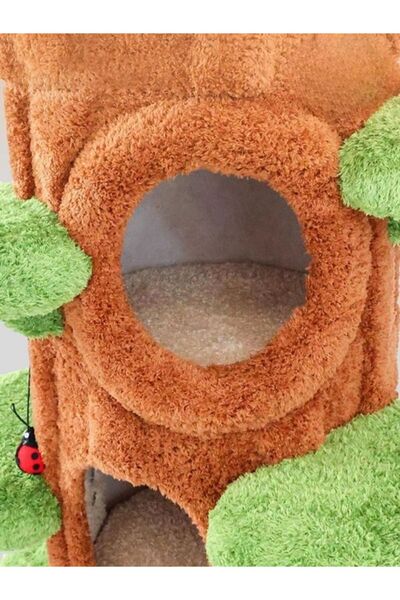 MERİPERA Kedi Oyun ve Tırmanma Ağacı – Orman Serisi 1 mt