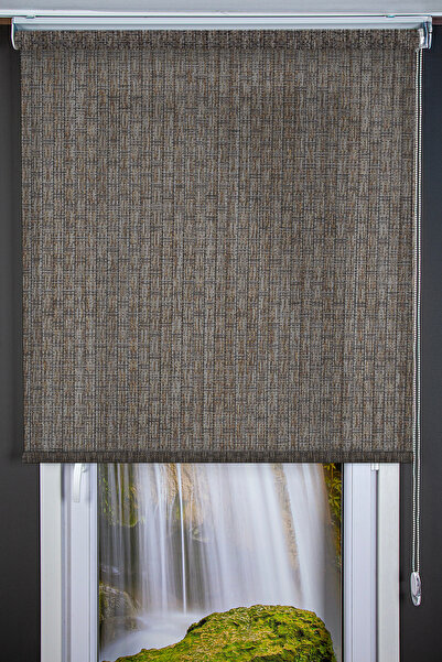 HAFS Stor Perde NIGUEL 5270 – Kahverengi | Işık Ayarlı, Nemli Bezle Silinebilir