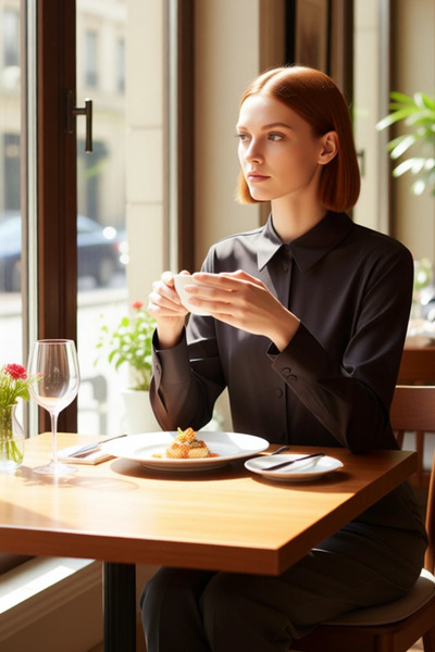 PayBuy Suede Textured Regular Fit Long Sleeve Shirt Model to Complete Women's Everyday Chic