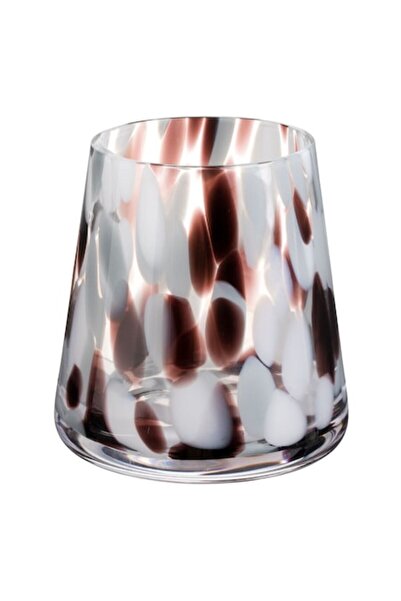 OEM Transparent Glass Cup with Brown Spots 380 ml