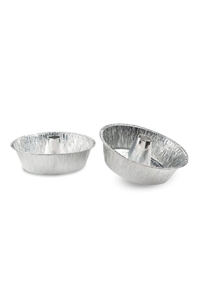 OEM Set of 2 round aluminum muffin trays, 25 x 8 cm