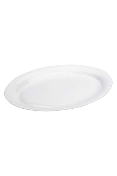 OEM White Plastic Serving Platter 40x27.5x3 cm