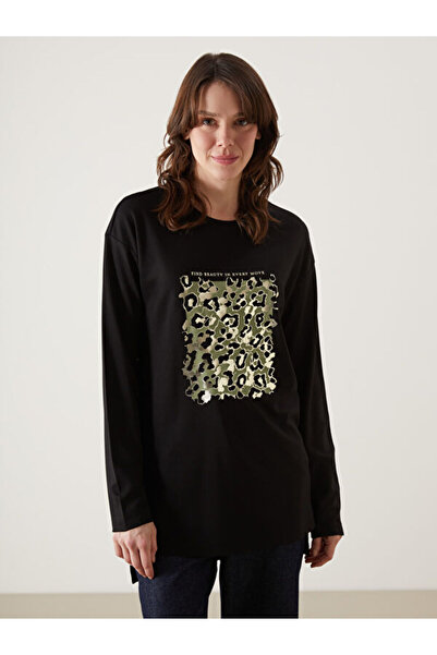 LC Waikiki Crew Neck Printed Women's Tunic