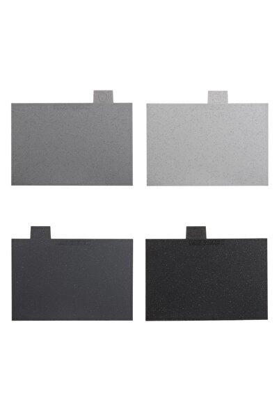 OEM Set of 4 cutting boards with food images on base 29x22.5 cm