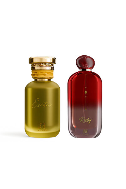 Ahmed Al Maghribi Exotic & Ruby EDP Perfume Combo – Unisex Perfumes (100ml x 2)