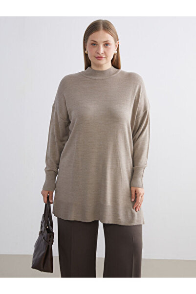 LC Waikiki Stand Collar Women's Knitwear Tunic