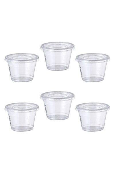 OEM Transparent round reusable plastic bowls with lid 165ml - 20pcs