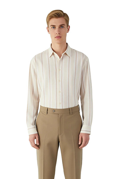 PayBuy Men's Striped Regular Fit Shirt Functional Durable Quality Comfortable Aesthetic Premium Stylish