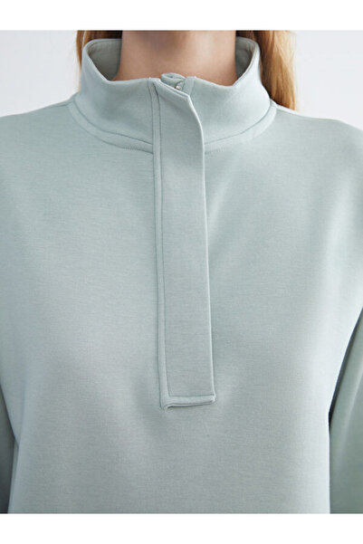 LC Waikiki Women's Stand Collar Sweatshirt Tunic