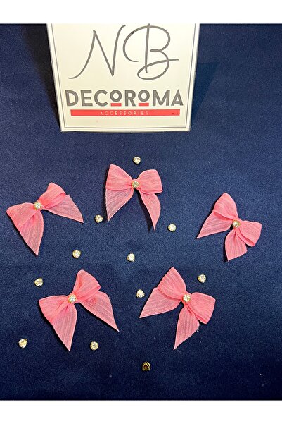 Nb Decoroma Crystal Stone Premium Bow 20 Pieces | Gift Package & Baby/Engagement Decoration