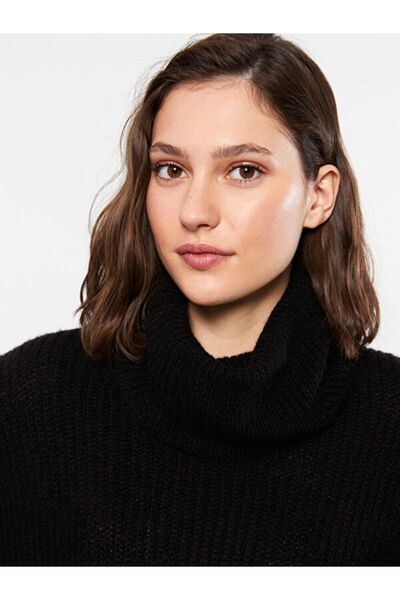 LC Waikiki Stand Collar Women's Knitwear Tunic