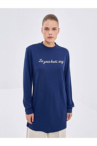 LC Waikiki Crew Neck Embroidered Women's Tunic