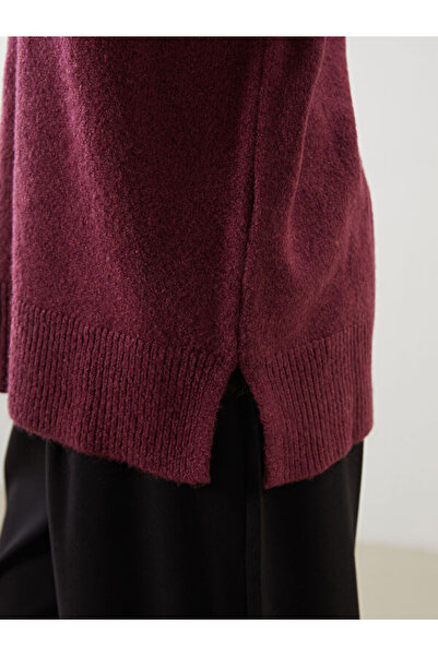 LC Waikiki Stand Collar Oversize Women's Knitwear Tunic