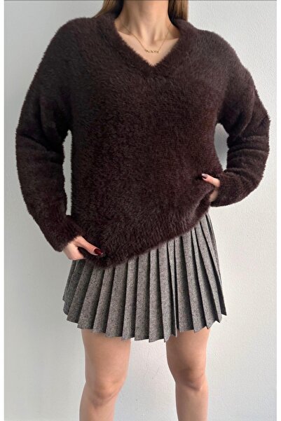 fujya V-Neck Basic Soft Knit Sweater