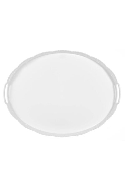 OEM Serving Tray with White Lace Pattern 50x37cm