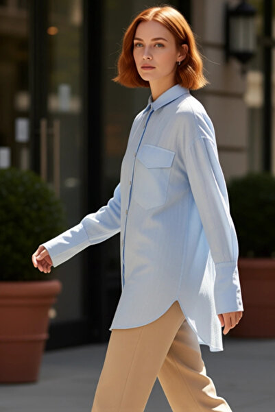 PayBuy Women's Oversized Linen Shirt Functional Durable Quality Comfortable Aesthetic Premium Modern