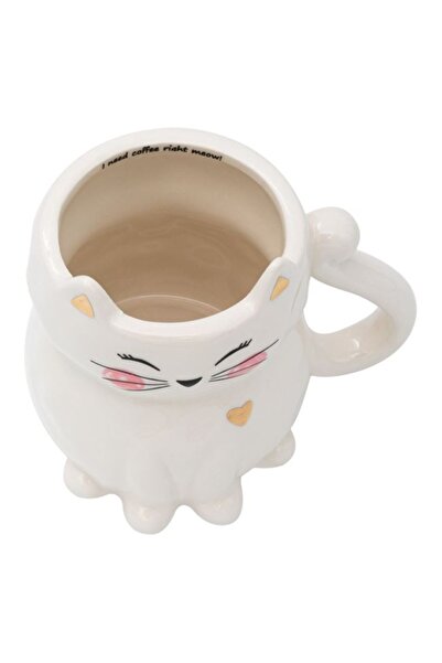 OEM 3D Cat Clay Mug 420 ml (9 x 11 cm)