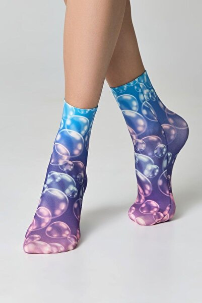 Conte Elegant Șosete amuzante cu model „Bule”, Conte Fantasy 22С-55CP - Multi...